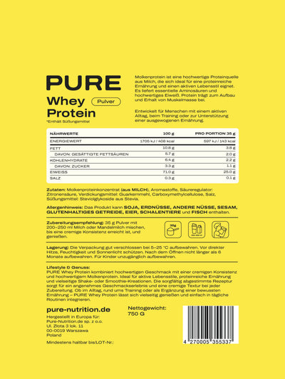 Whey Protein Lemon Cream