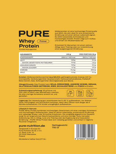 Whey Protein Whitechoc Pineapple